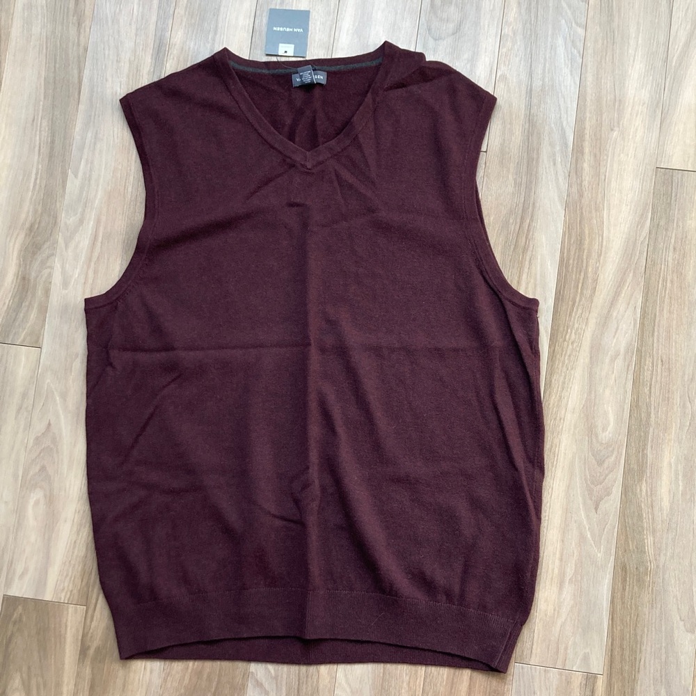 Van Heusen pullover classic fit sweater vest business casual office preppy L - Picture 11 of 17